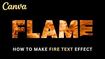 Create FLAME TEXT Video Intro in Canva (EASY Typography Tutorial)