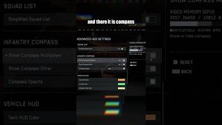 How to turn on Compass in Battlefield 6 open beta #gaming #shorts