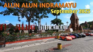 The atmosphere is quiet during the day at Indramayu Square