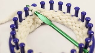 Loom Knitting:Chain 2 Bind Off/Double Crochet Bind-off