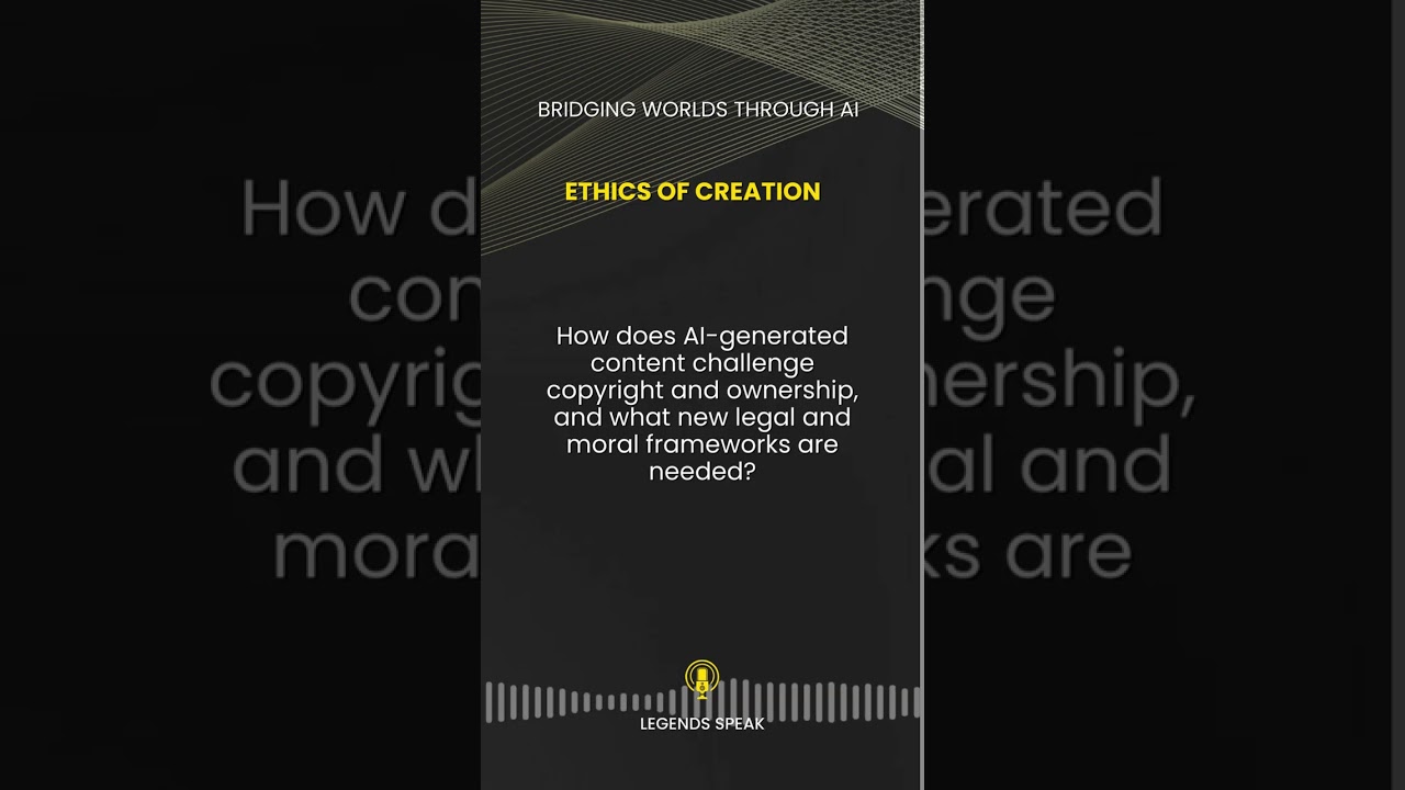 Ethics of Creation 🖼️💼 How does AI-generated content challenge copyright and ownership, and