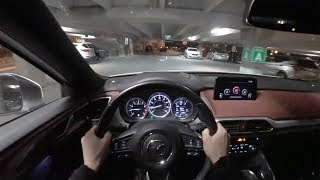Mazda CX-9 Signature 2018 - Video Sudut Pandang Pengemudi Malam (Audio Binaural)