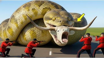 Full Video: Heroic Rescue Team Saves White Bull from Mutant Python & 8 More Rescues 🐂🐍
