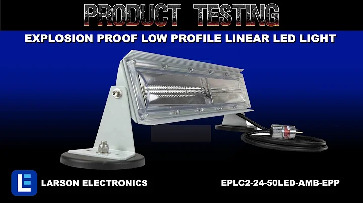 Adjustable Magnetic Mount Explosion Proof Low Profile Linear LED Light - 120-277VAC - EXP Cord Cap