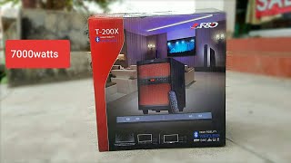 F&D T-200X 7000watts HIGH FIDELITY UNBOXING (BEST BUDGET SYSTEM FOR TV) IN HINDI