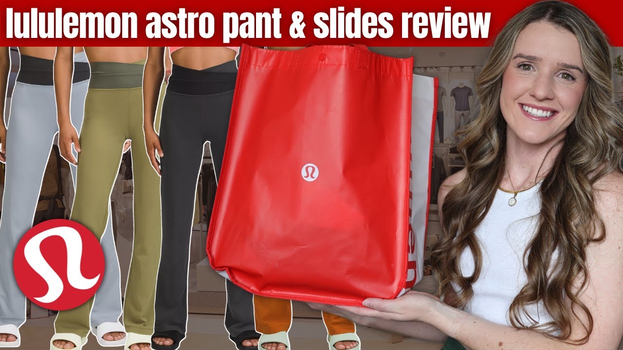 LULULEMON ASTRO PANT & SLIDES REVIEW / Better than the groove pant? 
