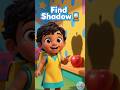 Find the Correct Shadow 👤 | Fun Game for Pre KG Kids | YOGObabyKids #shortsforkids #matchinggame