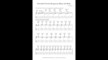 Extended Chords Hungarian Major 3rd Mode by Richard Repp