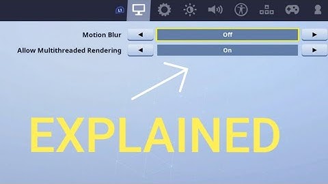 Allow Multithreaded Rendering *NEW*Fortnite FPS Setting!!!