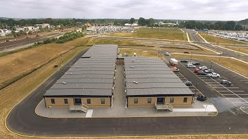 Temporary Modular Laboratory and Classroom Building Swing-Space Installed On University Campus