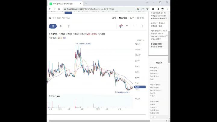 누리플렉스 주가 전망 및 차트 분석