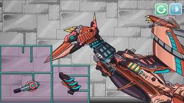 Dino Robot Dino Corps   Quetzalcoatlus Dino Robot   Cartoon 2016   Kids Songs