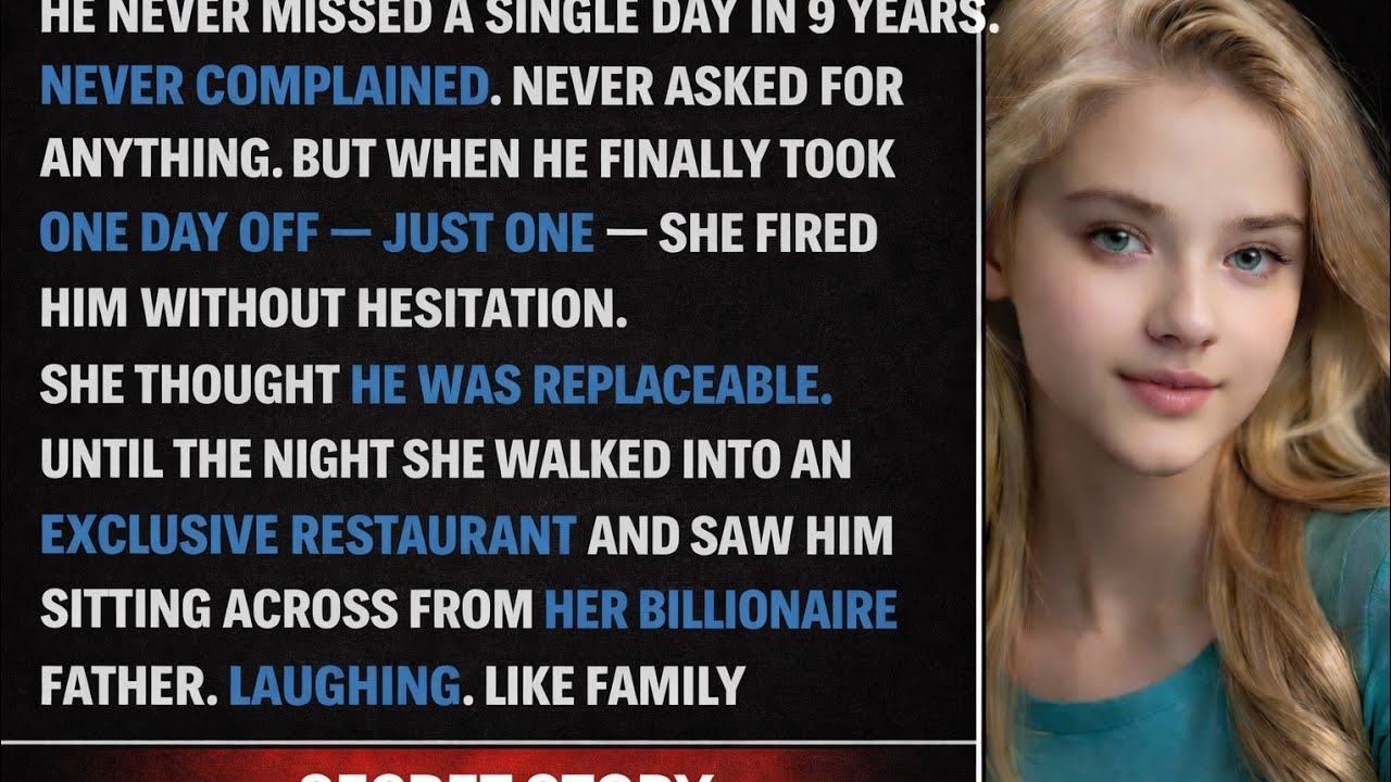She Fired a Single Dad for One Day Off in 9 Years — Then He Dined With Her Billionaire Father