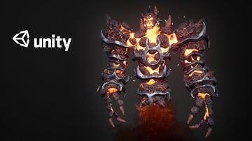 Hell golem warrior (Unity engine ready model)