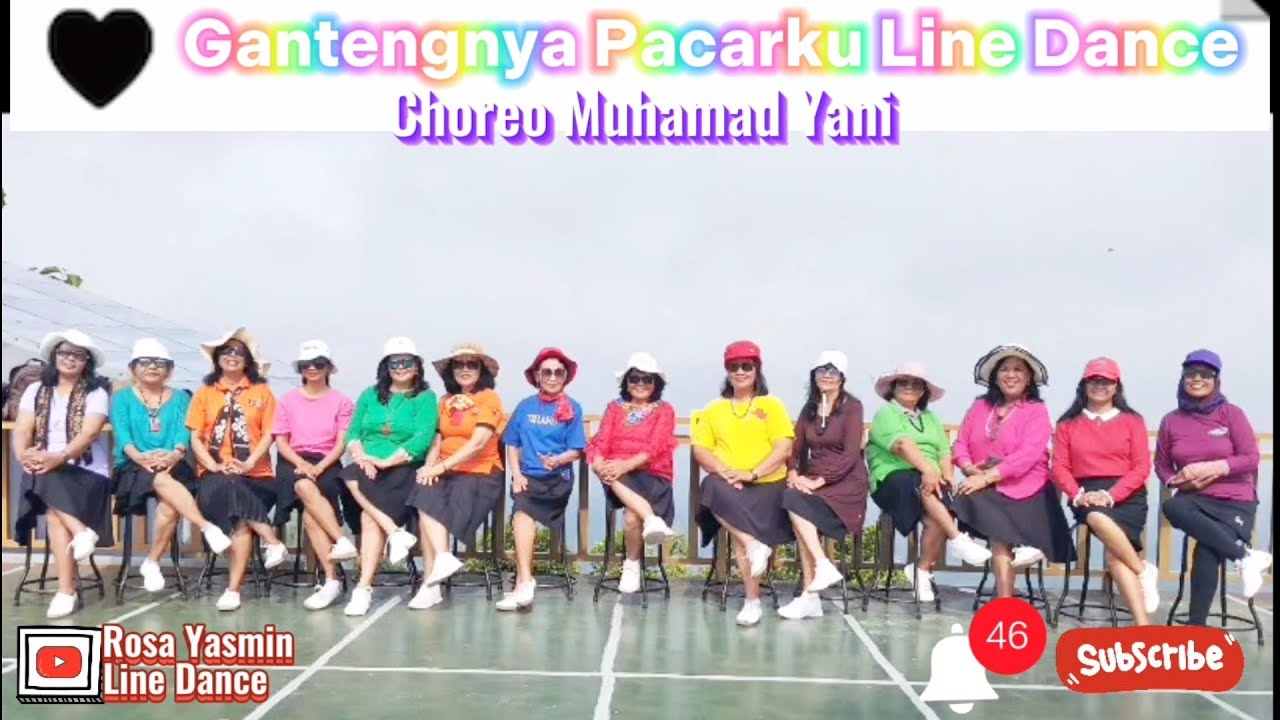Pacarku 🌺Gantengnya Pacarku Line Dance II Choreo @muhammadyani3266 II By ...