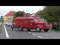 Auto-moto veteráni - průjezd obcí Mšec
