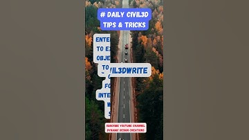 Daily Civil3D Tips & Tricks #civil3d #autodeskcivil3d #autodesk #shorts