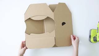 How to make a Space Helmet from cardboard DIY