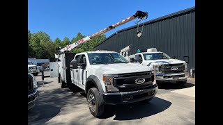 2022 Ford F550 Service Truck, 4k Miles, 4WD, IMT Dominator Bed and 7500# Crane, Compressor