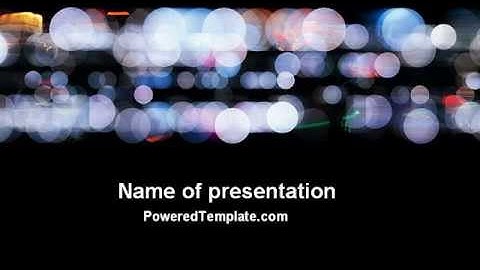 Bokeh Effect PowerPoint Template by PoweredTemplate.com