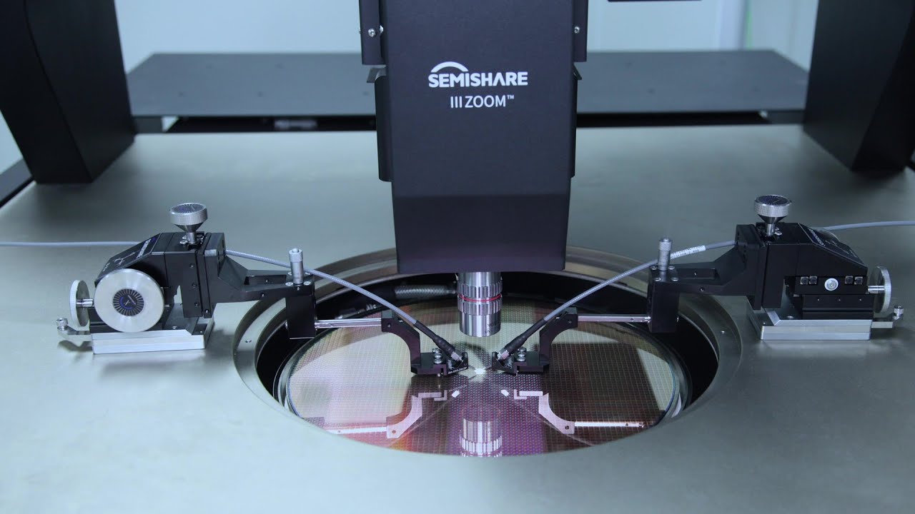 SEMISHARE X series semi-automatic probe station - YouTube