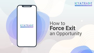 How to Force Exit an Opportunity on KyaTrade App | KyaTrade Samco | Stock Market |Trading Strategies