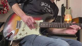 Video thumbnail of "Jessey Davey Backing Track Blues:1963 Fender Stratocaster/Kingtone Bluespower/1968 Fender Bandmaster"