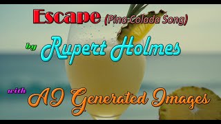 Escape (Pina Colada Song) by Rupert Holmes with AI Generated Images.