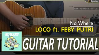 Loco feat. Feby Putri NO WHERE guitar tutorial