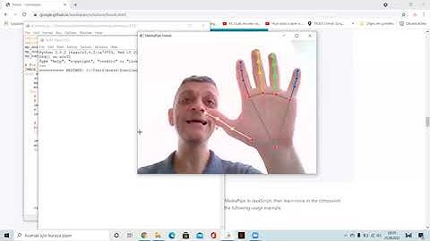 Mediapipe ve Opencv ile kameradan el izleme ve elle komut verme