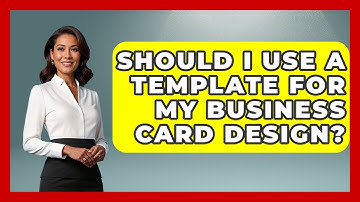 Should I Use A Template For My Business Card Design? - Conventions Network
