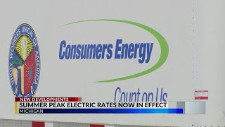 Summer peak rates now in effect for Consumers, DTE Energy Summer peak rates now in effect for Consumers, DTE Energy