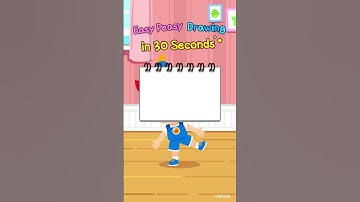 Gambar Tony dalam 30 Detik! 🖍️ Menggambar Mudah untuk Anak-Anak | JunyTony #Shorts