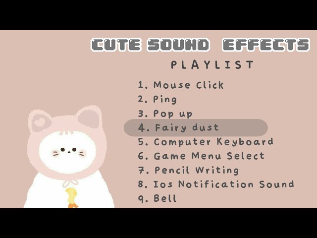 Cute Sound Effects for Editing | No copyright class=