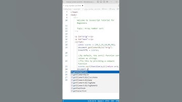 Sorting number in Array | JS Basics #fypシ  #fyp #trending  #viral #shorts