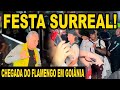 Festa surreal chegada do flamengo em goinia para jogo contra o atltico mengo chegou com tudo