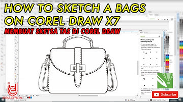 HOW TO  SKETCH A BAGS ON COREL DRAW X7 | Membuat Sketsa Tas di Corel Draw