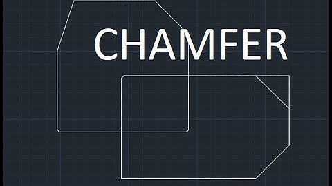 CHAMFER Command in AutoCAD Urdu, Hindi