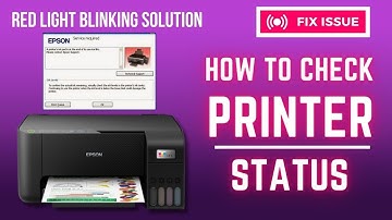 How to Check Epson Printer Status Monitor | Fix Problem L380, L3110, L3210, L3250 | Service required