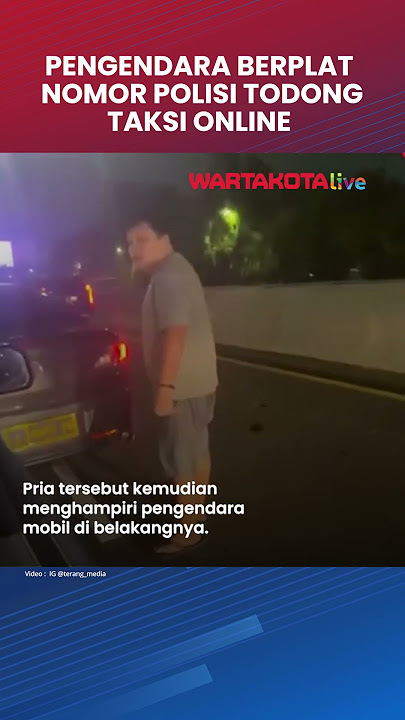 Viral Pengemudi Mobil Berplat Dinas Polisi Todongkan Senpi ke Sopir Taksi Online di Tomang