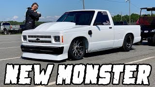 BRAND NEW N/T NITROUS SMALL BLOCK  S10 ON THE SCENE AND 1ST TIME AT THE TRACK AND IT'S SUPER FAST