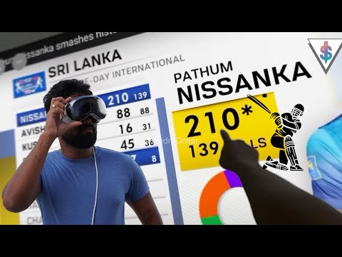 Watching a Cricket Match on the Apple Vision Pro (4K)