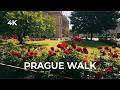 Prague 4K Walk → Čechův most to Jan Palach Square via Rudolfinum (Slow Travel)