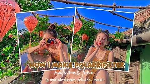 HOW I MAKE POLARR FILTER | NATURAL TONE | TUTORIAL 🌼