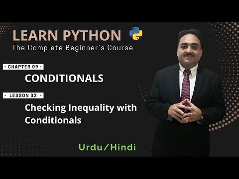 Learn Python: Conditionals | Checking Inequality with Conditionals in Python
