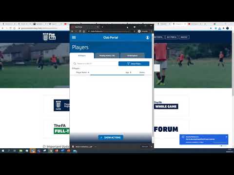 How to download your squad list using The FA clubs portal