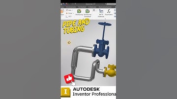 Pipe and tube #autodeskinventor #inventor2025 #inventortutorial #inventortips #inventorpiping #3dmod
