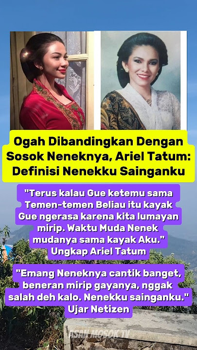 Ariel Tatum disebut mirip dngan Neneknya yaitu Joice Erna🥰 #shorts #arieltatum #selebriti #trending