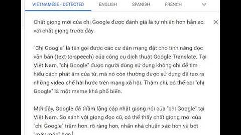 Giọng đọc mới của "Chị Google"