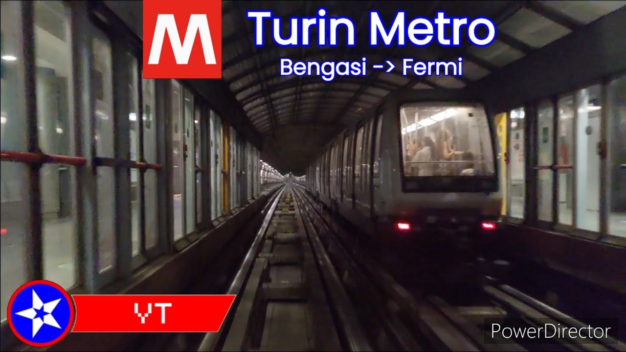 Turin Metro FULL RIDE: Bengasi to Fermi (Rear view) | Polara YT